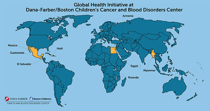 Global Health Initiative map of countries